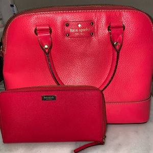 Kate spade handbag with wallet
